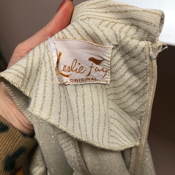 VINTAGE LESLIE FAY DRESS - Picture 10 of 10